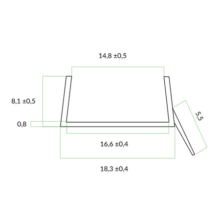 1,5m Küchensockel Abdichtungsprofil Sockel Dichtung 16mm BRAUN