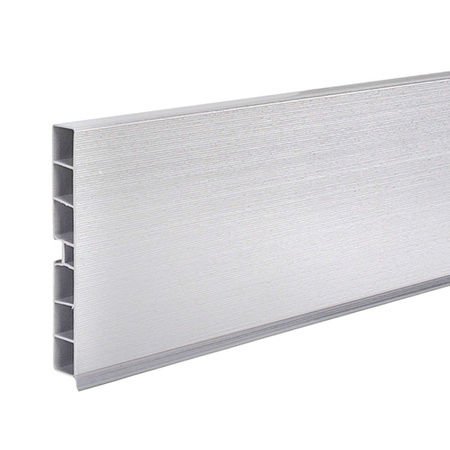 1,5m Sockelblende Küche Einbauküche Küchensockel Modern Sockel 100mm PCV ALUMINIUM SATIN