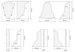 2m Fussleiste Fußleiste Leiste Sockelleiste Laminatleiste Bodenleiste PVC 52mm BUCHE NATURLICH + Montagematerial GRATIS