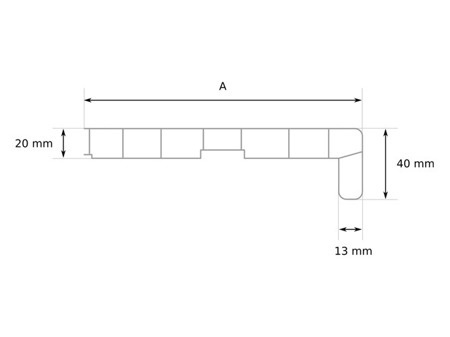 Fensterbank Fensterbrett für den Innenbereich PVC Tiefe 20cm EICHE DUNEKL + Endkappen GRATIS!