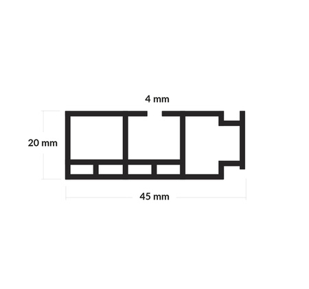 Gardinenschienen PVC 1-Läufig Vorhangsschiene Innenlaufschienen Deckenschiene Schwarz 90cm 100cm 150cm