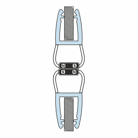 Magnetdichtung Dichtung Transparent Duschtürdichtung 6mm 8mm