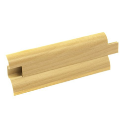 2,5m Fussleiste 52mm BUCHE GOLD Fußleiste Leiste Sockelleiste Laminatleiste Bodenleiste + Montagematerial GRATIS