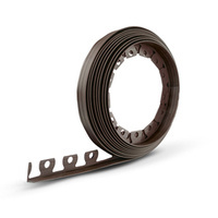 Rasenkantenstecher Rasenkante Rasentrimmer Rasenmäher Rasenborde 10m Höhe 40mm BRAUN + 20 Befestigunsanker GRATIS!