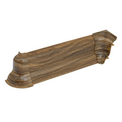 2,5m Fussleiste 52mm TIGERBAUM Fußleiste Leiste Sockelleiste Laminatleiste Bodenleiste + Montagematerial GRATIS