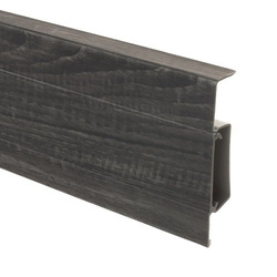2,5m Fussleiste PVC 75mm Horsham + Montagematerial Gratis