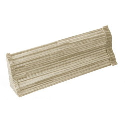 2,5m Fussleiste 52mm SCHILFROHR HELL Fußleiste Leiste Sockelleiste Laminatleiste Bodenleiste + Montagematerial GRATIS