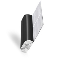 KAMINANSCHLUSSBAND BLEI Wandanschlussband Dachrolle Kaminband 300mm RAL 9005 SCHWARZ