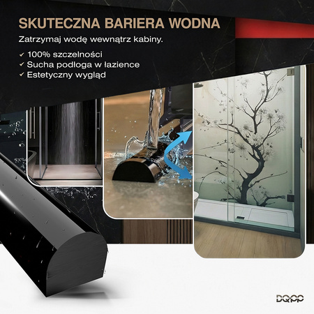 Selbstklebende Acryl-Duschschwelle 5×10 mm – Transparent