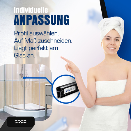 Magnetdichtung Dichtung Schwarz Duschtürdichtung 6mm  8mm