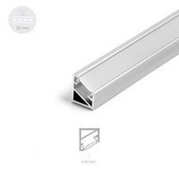 Alu Profil für LED MODELL L Satiniert Streifen Lichtleiste Aluminium 1m - 2m