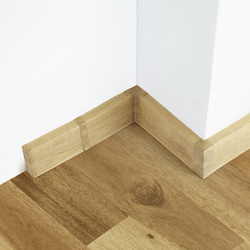 2,5m Fussleiste PVC 55mm Eiche Monaster + Montagematerial Gratis