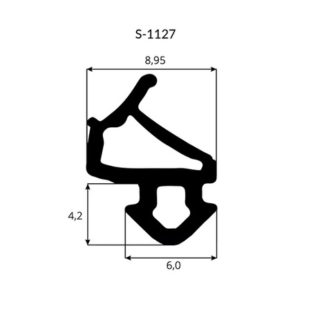 Gummidichtung Fensterdichtung VEKA S-1127 SCHWARZ