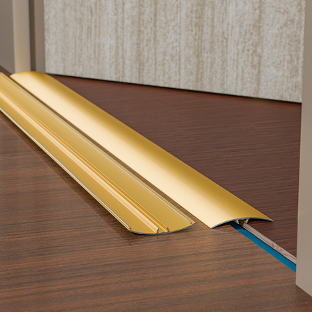 Übergangsprofil Rund 1,80cm 40mm Mit Klebeband GOLD