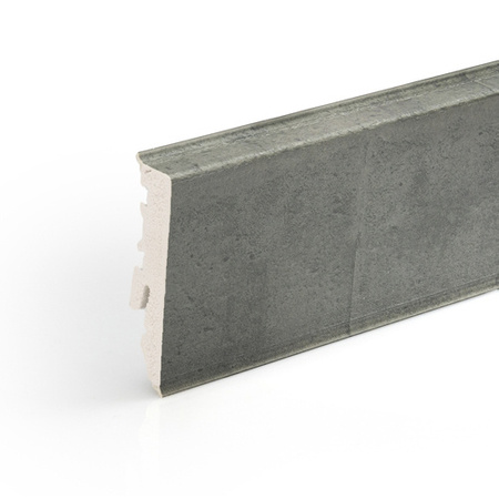 Fussleiste 2,2m Kunststoff Geschäumtes PVC Korsika Stein