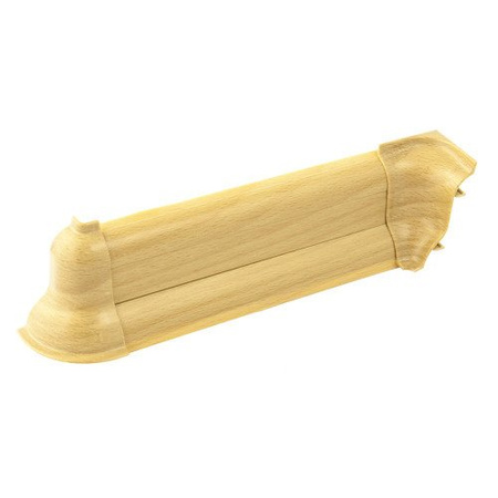 2,5m Fussleiste 52mm BUCHE GOLD Fußleiste Leiste Sockelleiste Laminatleiste Bodenleiste + Montagematerial GRATIS