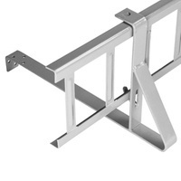 Schneefanggitter 200cm 2m Komplettes SET Gitterhöhe 15cm Schnee SILBER