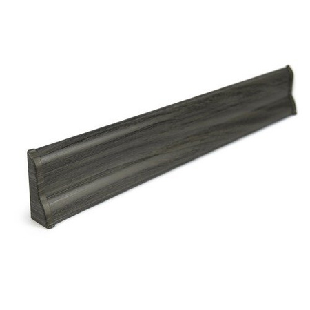 2,5m Fussleiste PVC 62mm See-Eiche + Montagematerial Gratis