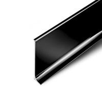 2m Fussleiste aus Aluminium 80mm SCHWARZ