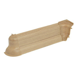 2,5m Fussleiste 52mm BUCHE Fußleiste Leiste Sockelleiste Laminatleiste Bodenleiste + Montagematerial GRATIS