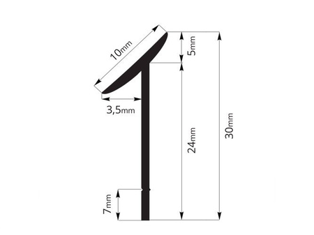 4,2m Dichtungsprofil Nischenprofil Dichtleiste Leiste Fugen PVC TRANSPARENT