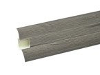 2m Fussleiste 62mm EICHE DUNKEL Fußleiste Leiste Sockelleiste Laminatleiste Bodenleiste PVC + Montagematerial GRATIS