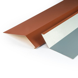 Traufblech mit Polyesterlack STANDARD 1m KASTANIENROT