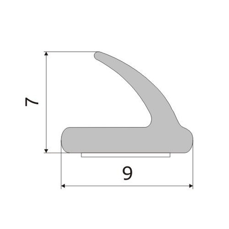 Gummidichtung Fensterdichtung Selbstklebende Dichtung Türdichtung Profil V 9x7mm WEISS