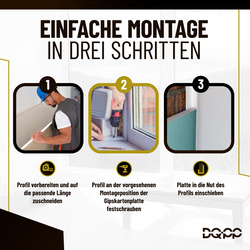 Kabelkanal (PVC-Leiste) 15×10 mm, weiß, selbstklebend