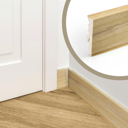 Fussleiste 2,2m Kunststoff Geschäumtes PVC Crotone