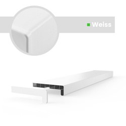 Fensterbank Fensterbrett für den Innenbereich PVC Tiefe 30cm WEISS + Endkappen GRATIS!