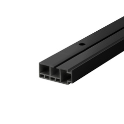 Gardinenschienen PVC 1-Läufig Vorhangsschiene Innenlaufschienen Deckenschiene Schwarz 90cm 100cm 150cm