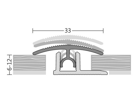 Übergangsprofil Klick 33mm PROFI-TEC 90cm SAHARA