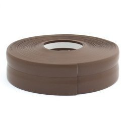 Weichsockelleiste Selbstklebend Knickwinkel Weich Sockel Gummi PVC 32 x 23mm DUNKELBRAUN