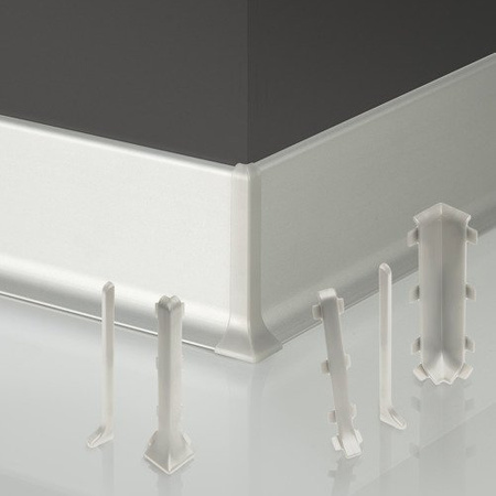2,5m Fussleiste aus Aluminium 100mm
