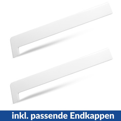 Fensterbank Fensterbrett für den Innenbereich PVC Tiefe 40cm WEISS + Endkappen GRATIS!