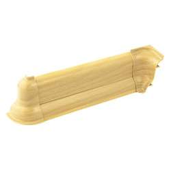 2,5m Fussleiste 52mm BUCHE GOLD Fußleiste Leiste Sockelleiste Laminatleiste Bodenleiste + Montagematerial GRATIS