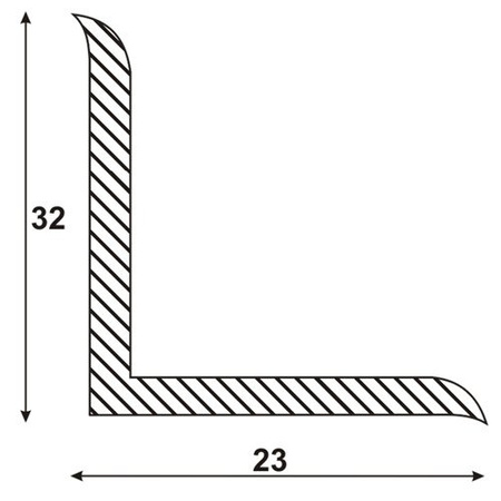 Weichsockelleiste Selbstklebend Knickwinkel Weich Sockel Gummi PVC 32 x 23mm DUNKELBRAUN