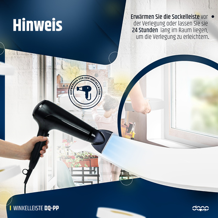 Knickwinkel 15x15mm Fensterleiste Winkel Winkelleiste Selbstklebend Abdeckleiste Kunststoffleiste