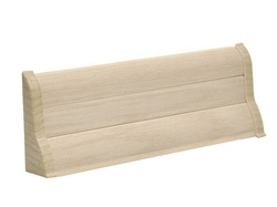 2,5m Fussleiste PVC 62mm Eiche Sibirien + Montagematerial Gratis
