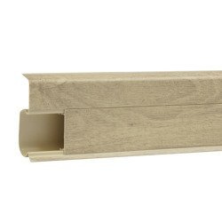 2,5m Fussleiste PVC 55mm Lazuli + Montagematerial Gratis