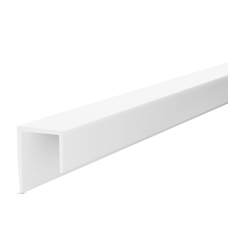 Winkelprofil Winkelleiste PVC 20x20 SILBER 2m