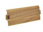 2m Fussleiste 62mm EICHE NORD Fußleiste Leiste Sockelleiste Laminatleiste Bodenleiste PVC + Montagematerial GRATIS