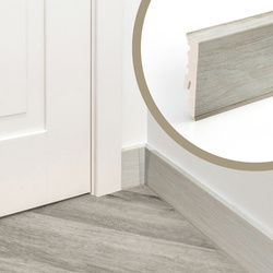 Fussleiste 2,2m Kunststoff Geschäumtes PVC Morgins Kiefer