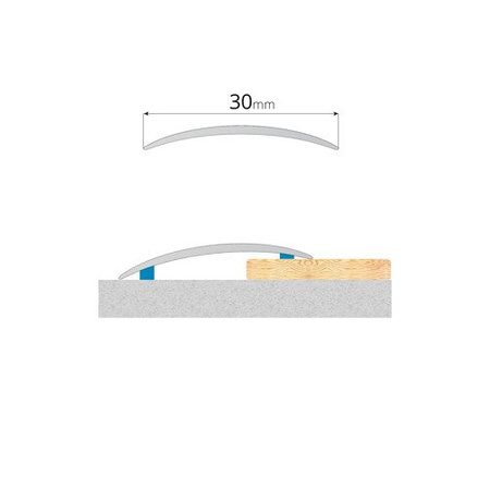 Übergangsprofil Rund 90cm selbstklebend 30mm SAHARA