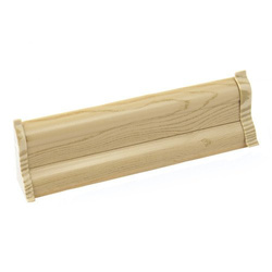 2,5m Fussleiste 52mm ULME KANADISCH Fußleiste Leiste Sockelleiste Laminatleiste Bodenleiste + Montagematerial GRATIS