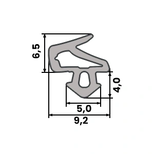 Fensterdichtung S-1251 Schwarz Salamander PVC Kunststofffenster Dichtung