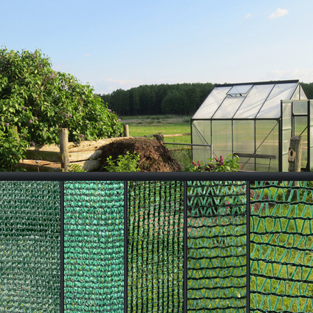 Sichtschutz Zaun Sichtschutzzaun Netz Tennisblende Schattier Windschutz Zaunblende Schattiernetz Grün 55% 150cm