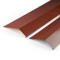Traufblech mit Polyesterlack STANDARD 1m ZIEGELROT