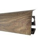 2m Fussleiste 70mm SANDELBAUM Fußleiste Leiste Sockelleiste Laminatleiste Bodenleiste PVC + Montagematerial GRATIS